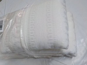 White Shower Curtain with Rings...