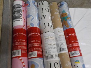 5 Rolls of Gift Wrap Paper...