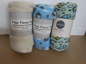 3 Polar Fleece Throws...