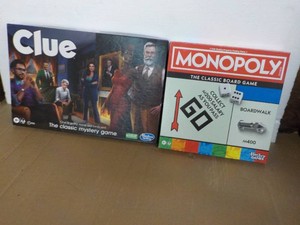 Monopoly and Clue...