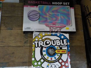 Trouble and Basketball Hoop Set...