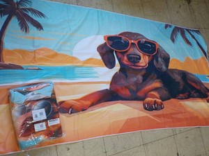 3 Dog Beach Towels...