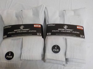 12 pair Wear Proof White Athletic S...
