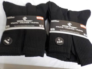 12 pair Wear Proof Black Athletic S...