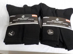 12 pair Wear Proof Black Athletic S...