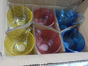 6 Glass Tea Mugs...