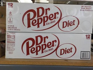 2x 12 packs of diet Dr. Pepper...