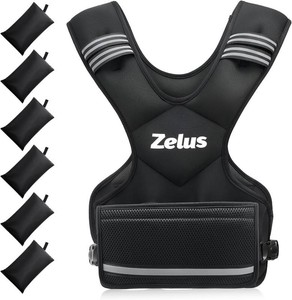 ZELUS Weighted Vest for Men and Women  4-10lb11-20lb20-32lb Vest with 6 Ironsand Weights for Home Workouts  Adjustable Body Weight Vest Exercise Set for Cardio and Strength Training