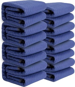 Packing & Moving Blanket - 80 x 72 40 lbdz - Professional Quilted Shipping Thick Furniture Pad (8 Blankets)