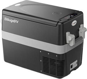 $210 BougeRV 12V Refrigerator Fridge Freezer Portable Car Fridge 42 Quart Electric Cooler 12V24V DC 110240V AC for RV Camper Truck Pickup SUV Van Boat Camping Tailgating Road Trip Outdoor Travel