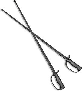 2 high-Toughness Polypropylene European-Style Training Practice Cosplay 38.5inch Long Sword