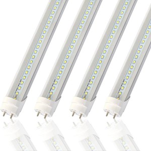 TSEXES 2FT T8 LED Tube Light,12W(30W Equivalent),Type AB Plug & Play or Ballast Bypass,1560LM,Led Replacement F20T10 T20T12 Flourescent Tube,5000K, Dual Ended Power, Clear Cover(4-Pack)