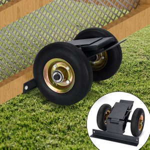 $180 TOPOWN Chicken Coop Wheels Kit, Chicken Tractor Wheels with Lift Design  Heavy Duty Chicken Coop Wheels Lift Kit, Weatherproof, Safety and Durability, Fits 7ft Chicken Coop or Less