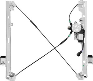 Front Driver Side Power Window Regulator with Motor (2 Pins) Fit for 2001-2006 Chevrolet Silverado 1500 3500, Avalanche Suburban GMC Sierra 1500 2500 3500 Yukon XL Cadillac Escalade, 741-644