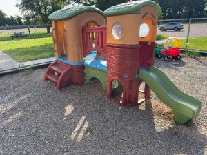 Step2 Clubhouse Climber Playset Jungle Gym Playful Outdoor Playground Climber Playset Slides, Retails at $1,129