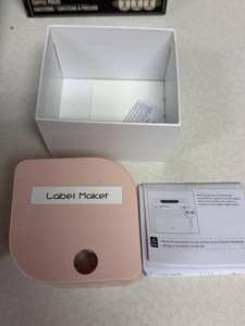 P12 Wireless Label Printer Bluetooth Label Maker Pink w Box Guide
