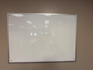 Wall-Mounted Whiteboard 48 X 34 in