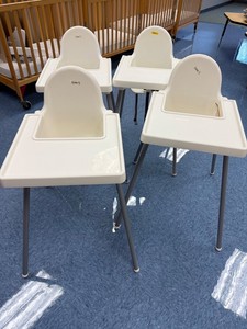 Child High Chairs With Trays (Lot of 4)
