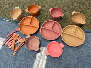 Silicone Childrens Dinnerware Mixed Lot