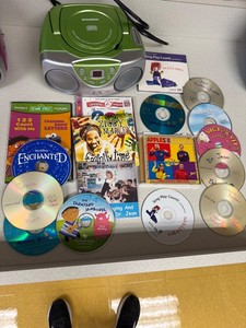 Sylvania Portable CD Boombox Childrens CD Mixed Lot