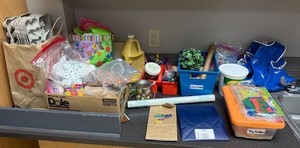Craft Supply Mixed Lot With Gift Bags & Containers