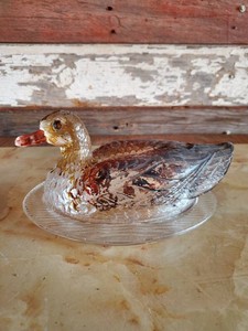 Vintage Nesting Dish of a Duck