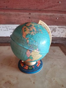The Ohio Art Company Mid Century Metal Globe