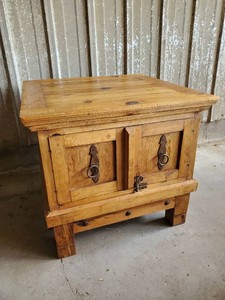 Fabulous Rustic Sturdy Side Table 23 Tall