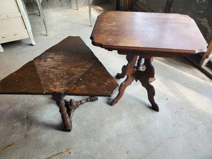 2 unique Wooden Parlor Tables