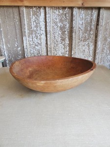 Beautiful Large Primitave Wooden Bowl