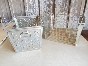 2 Super Nice Solid Metal Wire Baskets