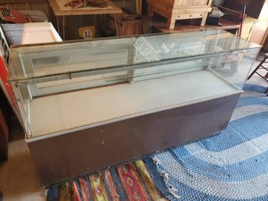 Solid 70 Long Glass Top Display Case With Underneath Storage