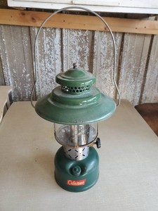 Vintage 1955 Coleman Model 228e Big Hat double Mantle Lantern