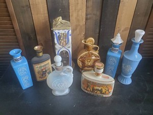 Large Collection of Vintage Liquor Decanters