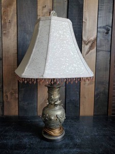 Gorgeous Ornate Brass Lamp with Dragons