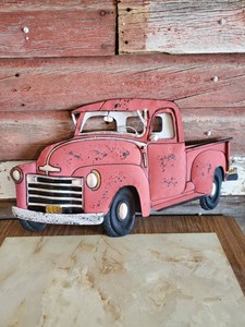 Very Cool 3D Metal Vintage Truck Sign