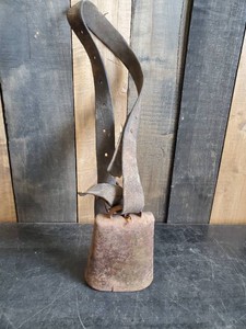 Large Cowbell with leather strap
