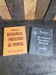 2 Very Collectable 1940s Hudson Automobile Manuals