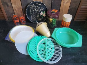 Misc Lot of Complete Tupperware cheese Grater Thermos Donut Hole maker and more