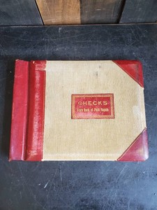 Very RARE Antique Park Rapids Checkbook