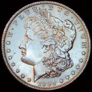 Uncirculated 1884-O Morgan Silver Dollar, Nice Luster