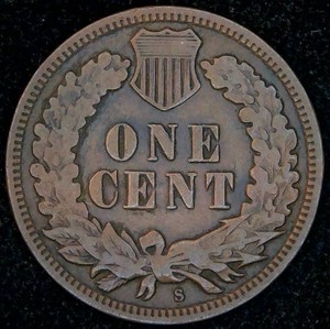 KeySemi-Key Date 1908-S Indianhead Cent - Unaltered VGF
