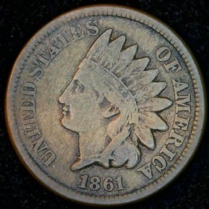 Semi Key 1861 Indianhead Cent, FF