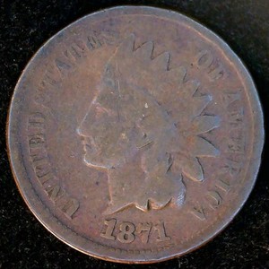 Semi Key 1871 Indianhead Cent