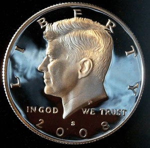 Gem Proof Silver 2008-S Kennedy Half Dollar