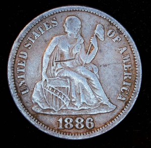 1886-P Seated Liberty Dime