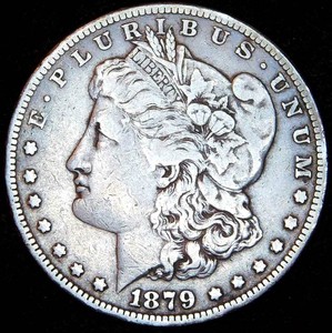 1879-O Morgan Silver Dollar, VF
