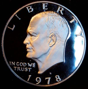 Clad Proof 1978-S Eisenhower Dollar