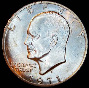 1971-S Silver Eisenhower Dollar