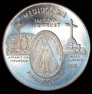 2015 1oz .999 Medjugorje Christian Miraculous Medal